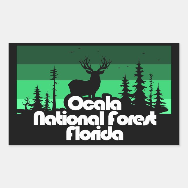 Ocala National Forest Florida Sticker (Front)