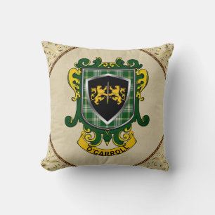 O'Carroll/Carroll Irish Shield Throw Pillow