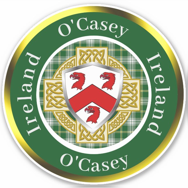 O'Casey Irish Shield/Celtic Cross Personalized (Front)