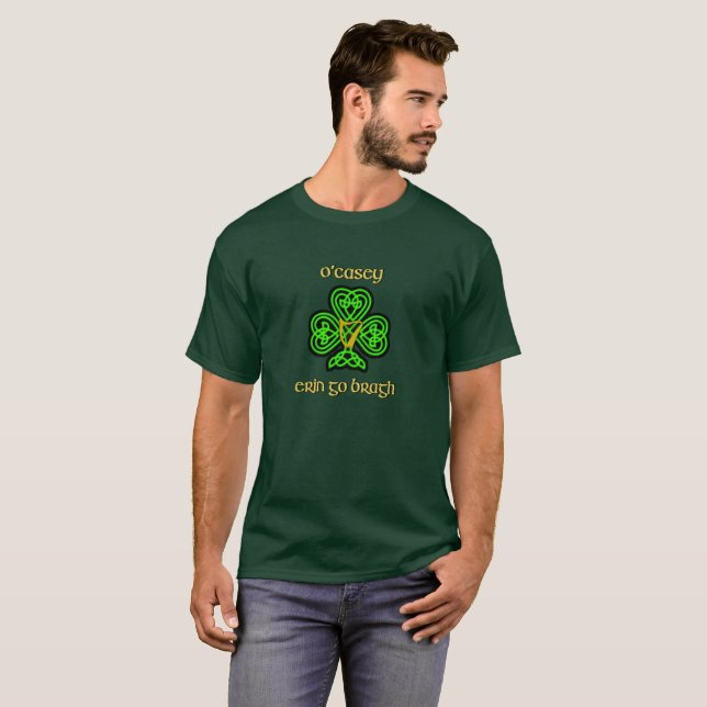 O'Casey Irish T-Shirt with Celtic Knot (Front Full)
