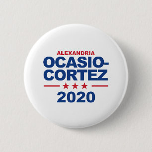 Ocasio-Cortez 2020 2 Inch Round Button