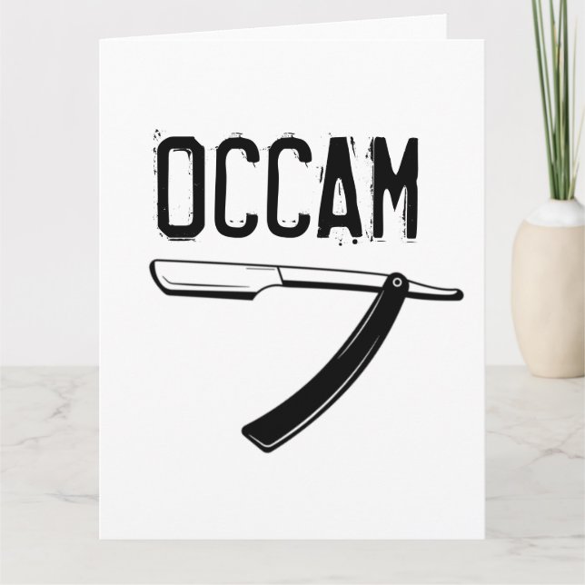 Occam’s Razor Card (Front)