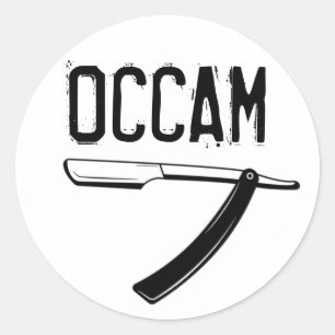 Occam’s Razor Classic Round Sticker