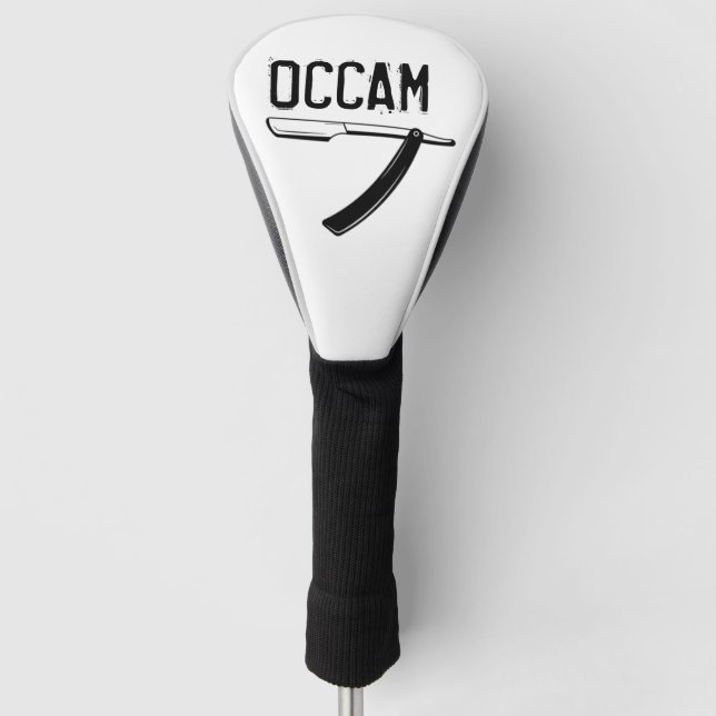 Occam’s Razor Golf Head Cover (Front)