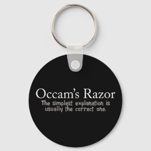 Occam's Razor Scientific Problem Solving Keychain