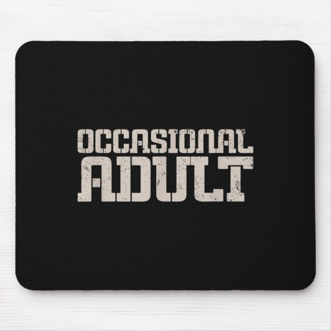 Occasional Adult  Mouse Pad (Front)