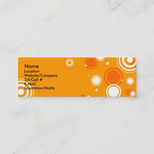 Occasional Spots Mini Business Card (Front)