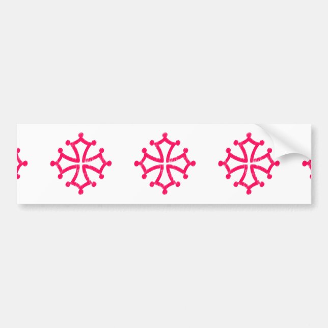 Occitan Cross Bumper Sticker (Front)
