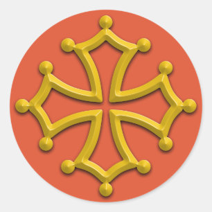 Occitania Cross Sticker