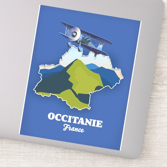 Occitanie France travel map (Detail)