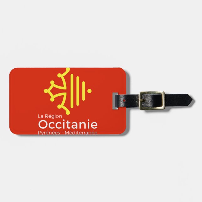 Occitanie luggage tag (Front Horizontal)