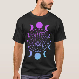 Occult Aesthetic Clothes Soft Gothic Moon Phase Pa T-Shirt