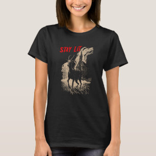 Occult Atheist Black Phillip Burning Church Stay L T-Shirt
