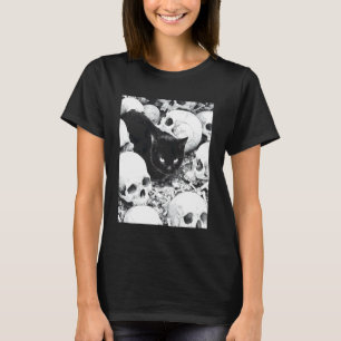 Occult Cat Goth Grunge Punk Alt Aesthetic T-Shirt
