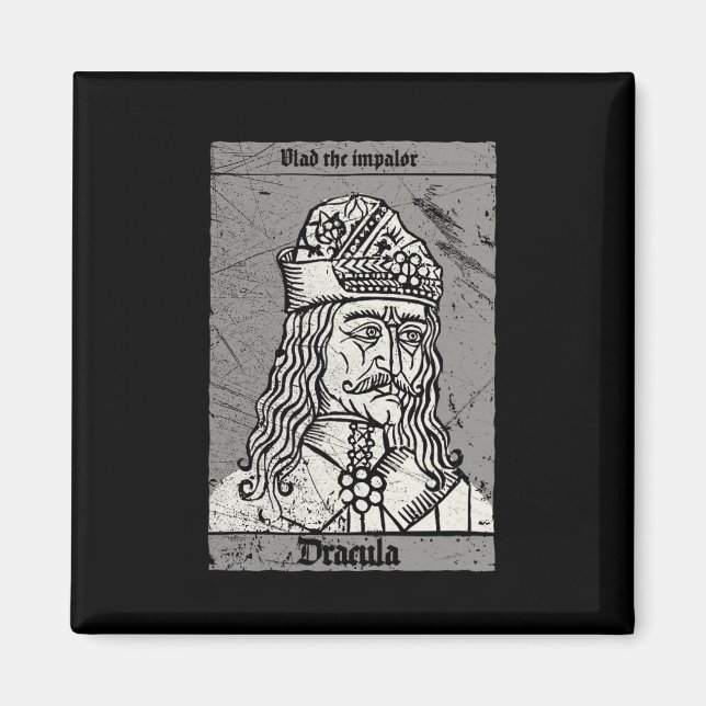 Occult Dracula - Vlad The Impaler Horror Vampire  Magnet (Front)