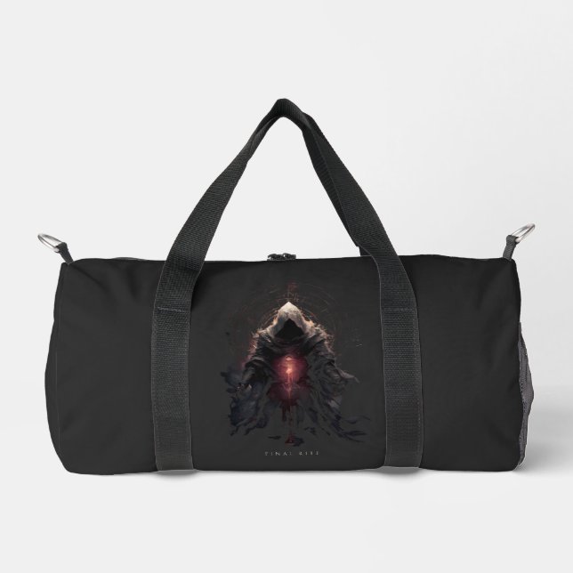 Occult Figure Dark Art Duffel Bag (Front)