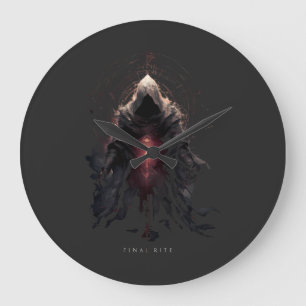 Occult Figure Dark Art Large Clock