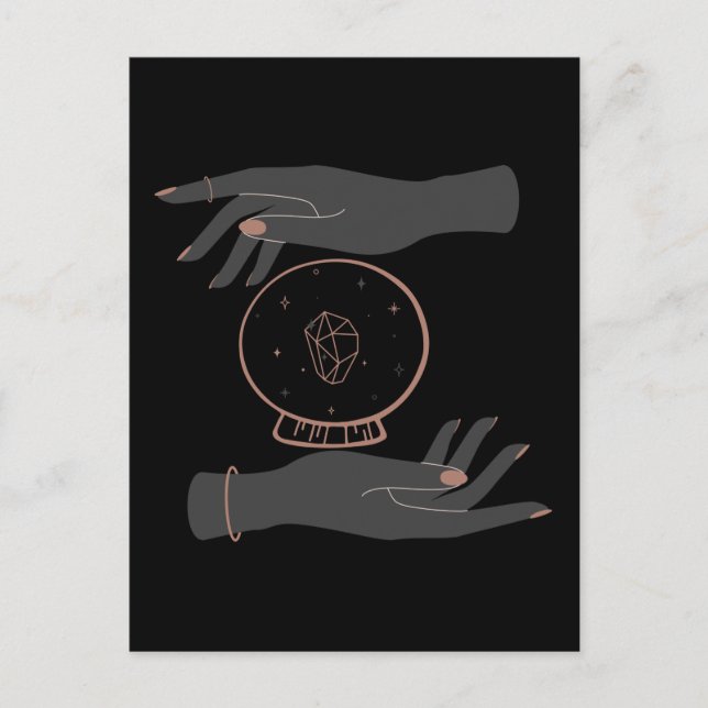 Occult Fortune Teller Wicca Goth Witchcraft Postcard (Front)
