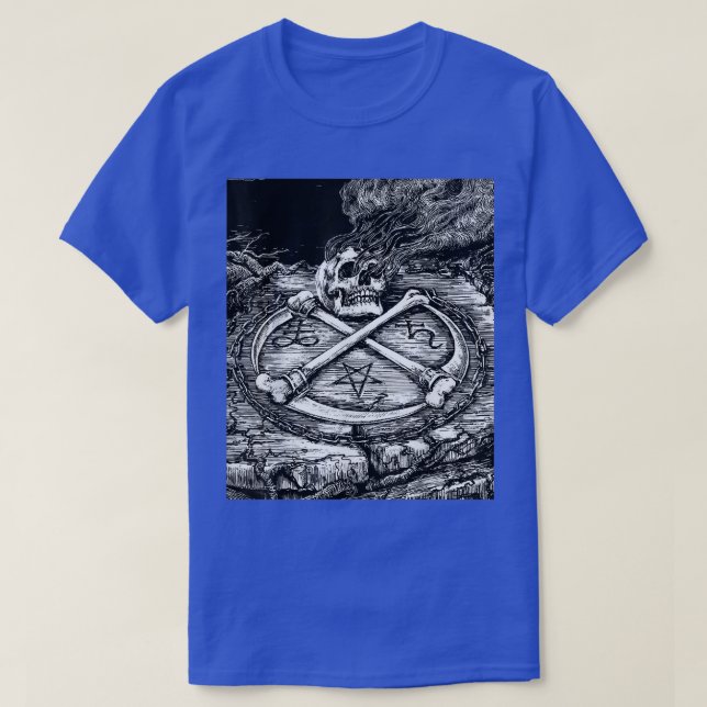 Occult Gothic Dark Satanic Unholy Witchcraft Grung T-Shirt (Design Front)