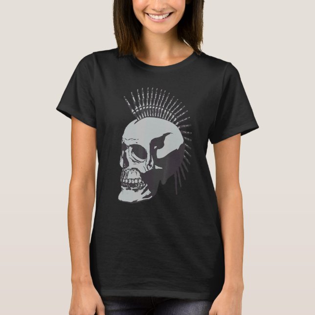 Occult Magic Skull Punk T-Shirt (Front)