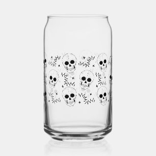 Occult Skull Star Can Glass