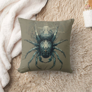 Occult Spider Mystic Geometry Dark Art Throw Pillow