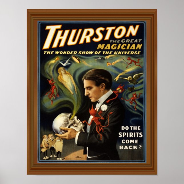Occult Spirit Medium Thurston Magician Poster (Front)