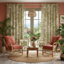 Rideaux à motif tropical