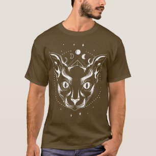 Occultism Sphynx Cat Gothic Wicca Witch Pagan Occu T-Shirt