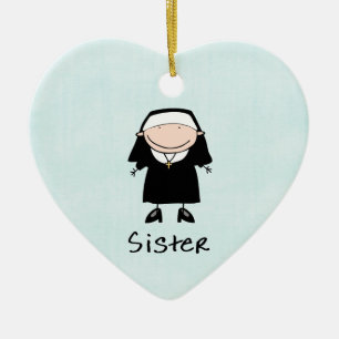 Occupation Nun Religious Vocation Personalized Ceramic Ornament