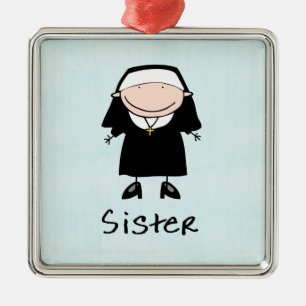 Occupation Nun Religious Vocation Personalized Metal Ornament