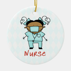 Occupation Nurse Custom Personalized Ceramic Ornament