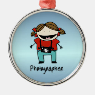 Occupation Photographer Female Metal Ornament