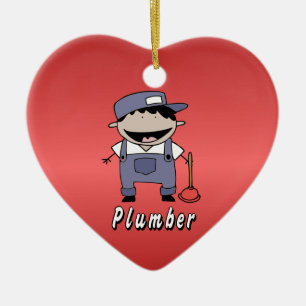 Occupation Plumber Custom Personalized Ceramic Ornament