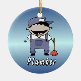 Occupation Plumber Custom Personalized Ceramic Ornament