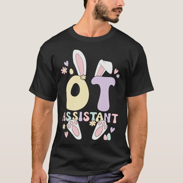 Occupational Therapist Assistant Easter Bunny OTA  T-Shirt (Front)