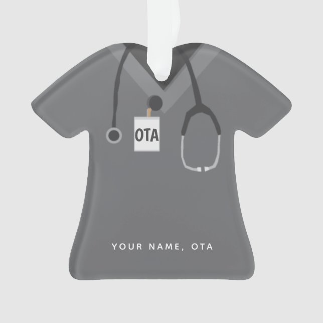 Occupational Therapist Assistant ♥ Simple Scrubs Ornament (Front)