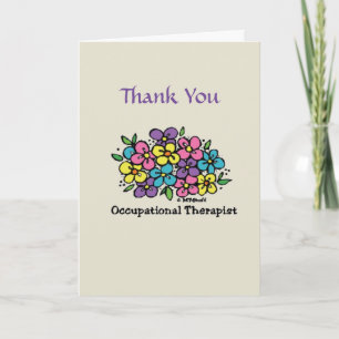 Occupational Therapist BL1 Thank You Card