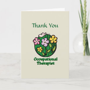 Occupational Therapist BL Thank You Card