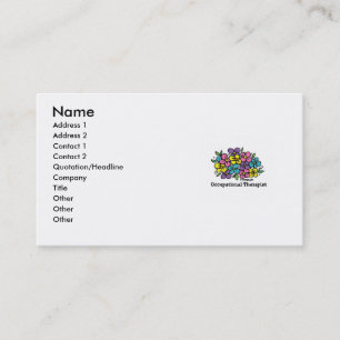 Occupational Therapist Blooms 1 Business Card