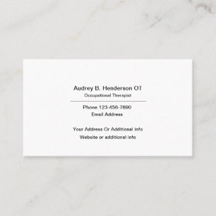 Occupational Therapist Business Card