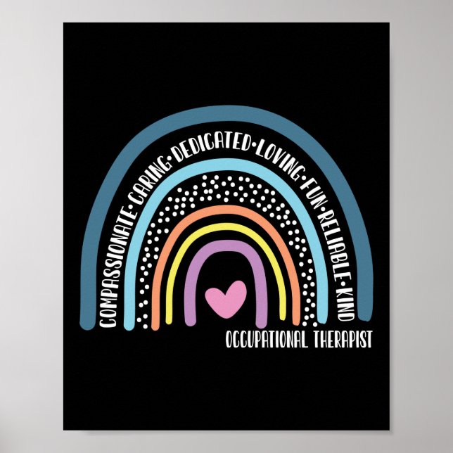 Occupational Therapist Compassionate Caring Poster (Front)
