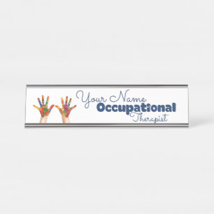 Occupational Therapist Custom Name Plate