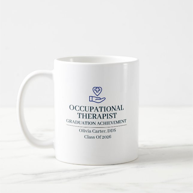 Occupational Therapist Custom Name Since Year Coffee Mug (Left)
