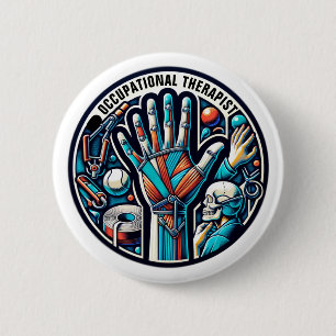 Occupational Therapist Custom Text 2 Inch Round Button