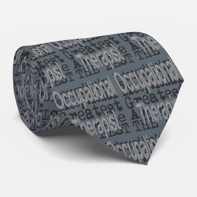 Occupational Therapist Extraordinaire Tie (Rolled)