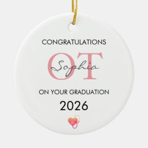 Occupational Therapist Graduation Personalized Ceramic Ornament