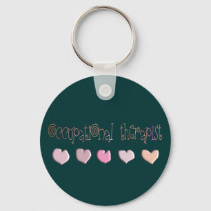 Occupational therapist HEARTS Design Keychain