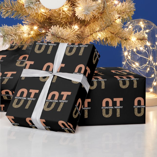 Occupational Therapist OT Appreciation Gift Wrapping Paper (Holidays)