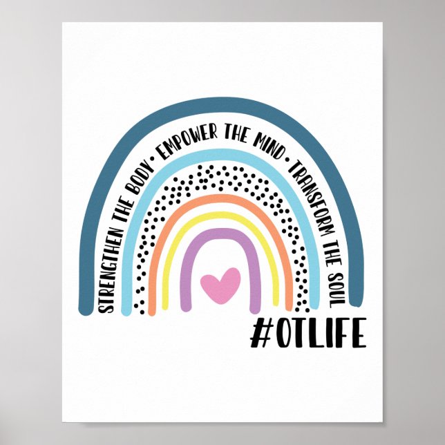 Occupational Therapist Strengthen The Body Empower Poster (Front)